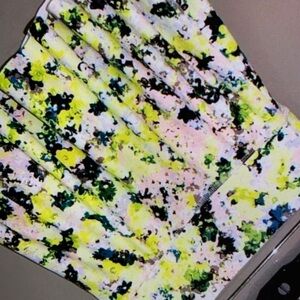 Floral high waisted performance skorts